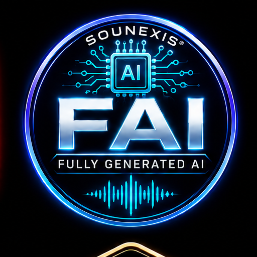 Sounexis FAI label — Fully Generated AI